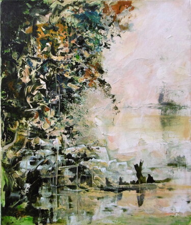 Painting titled "Loire" by Fleur Tesseraud, Original Artwork, Acrylic
