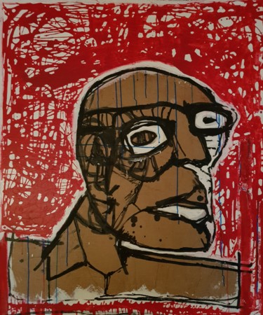 Pintura titulada "Sans commentaire" por Attila Perle, Obra de arte original, Acrílico Montado en Bastidor de camilla de made…