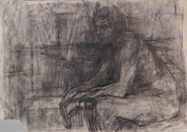 Drawing titled "Sitting" by Fleur Elise Noble, Original Artwork, Pencil