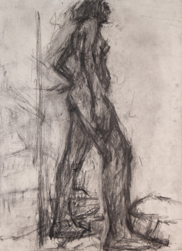 Dessin intitulée "Nude Standing" par Fleur Elise Noble, Œuvre d'art originale, Crayon