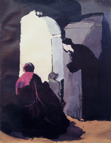 Painting titled "The Light" by Fleur Elise Noble, Original Artwork, Acrylic