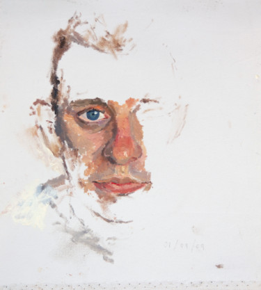 Painting titled "Jeremy" by Fleur Elise Noble, Original Artwork, Oil
