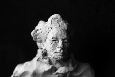 Sculpture titled "Clay Face 12" by Fleur Elise Noble, Original Artwork, Terra cotta