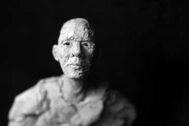 Sculpture titled "Clay Face 14" by Fleur Elise Noble, Original Artwork, Terra cotta