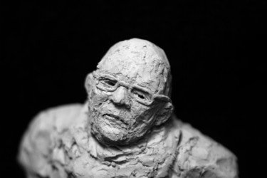 Sculpture titled "Clay Face 16" by Fleur Elise Noble, Original Artwork, Terra cotta
