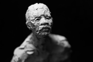 Sculpture titled "Clay Face 21" by Fleur Elise Noble, Original Artwork, Terra cotta