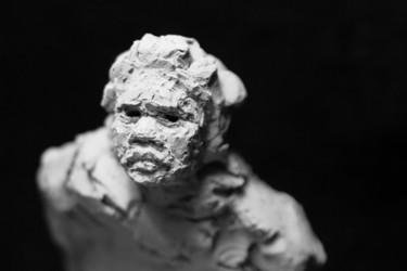 Sculpture titled "Clay Face 26" by Fleur Elise Noble, Original Artwork, Terra cotta