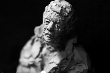 Sculpture titled "Clay Face 31" by Fleur Elise Noble, Original Artwork, Terra cotta