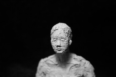 Sculpture titled "Clay Face 47" by Fleur Elise Noble, Original Artwork, Terra cotta
