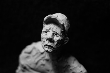 Sculpture titled "Clay Face 61" by Fleur Elise Noble, Original Artwork, Terra cotta