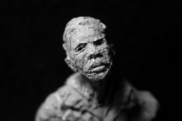 Sculpture titled "Clay Face 68" by Fleur Elise Noble, Original Artwork, Terra cotta