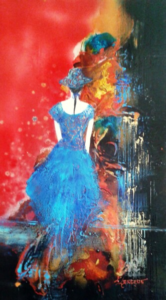 Painting titled "Femme du monde I" by Chantal Longeon, Original Artwork