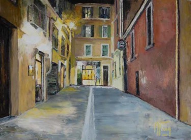 Painting titled "Le panier de nuit à…" by Alain Fleury, Original Artwork