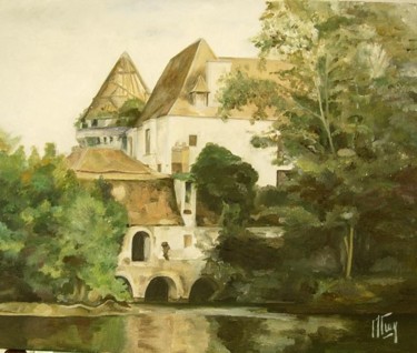 Peinture intitulée "Vieux Château de Bo…" par Alain Fleury, Œuvre d'art originale