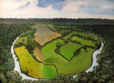 Painting titled "Bocage normand" by Flg Art, Original Artwork, Acrylic