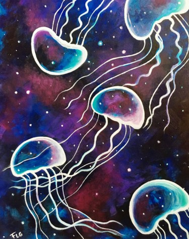Pintura titulada "Médusa" por Flg Art, Obra de arte original, Acrílico
