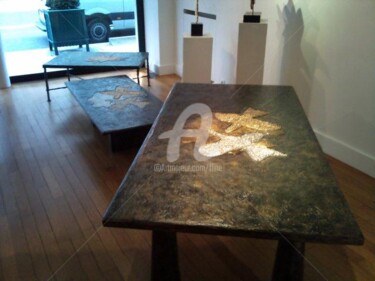 Design intitulée "Bureau et tables ba…" par Franck Dalla Santa, Œuvre d'art originale