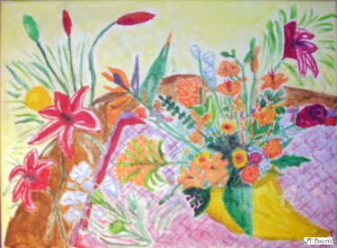 Pintura titulada "Corne d'abondance" por Fbscnv, Obra de arte original, Acrílico