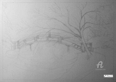 Dessin intitulée "esquisse d'arbre" par Fbscnv, Œuvre d'art originale, Crayon