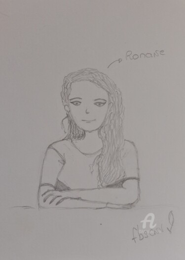 Drawing titled "romane" by Fbscnv, Original Artwork, Pencil
