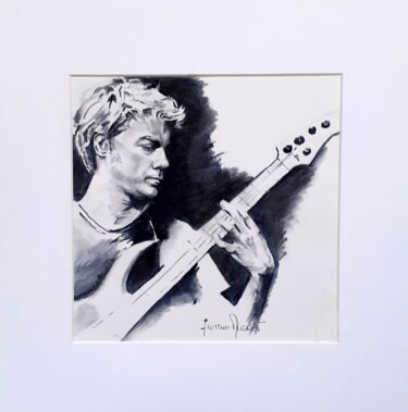 Drawing titled "Kyle Eastwood" by Florence Mignot, Original Artwork, Charcoal