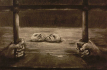 Drawing titled "Doubt" by Float010, Original Artwork, Charcoal