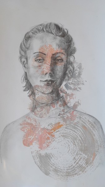 Dessin intitulée "Portrait" par Florence Faure, Œuvre d'art originale, Graphite