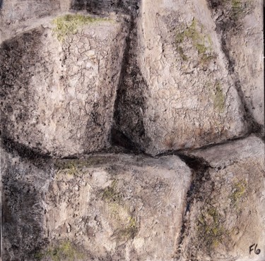 Картина под названием "Mur" - Florence Faure, Подлинное произведение искусства, Масло