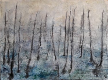 Peinture intitulée "Sur le bassin" par Florence Faure, Œuvre d'art originale, Huile