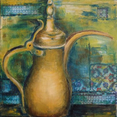 Pintura titulada "Tea pot" por Florence Faure, Obra de arte original