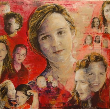 Painting titled "Portrait" by Florence Faure, Original Artwork