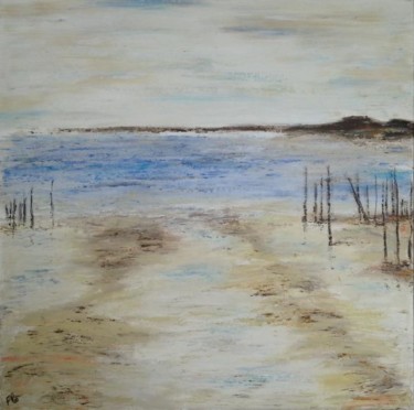 Painting titled "Bancs" by Florence Faure, Original Artwork