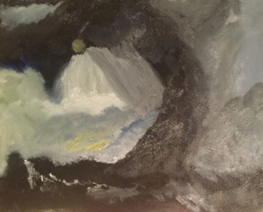 Peinture intitulée "Hommage à Turner" par Anne Flora De Negroni, Œuvre d'art originale