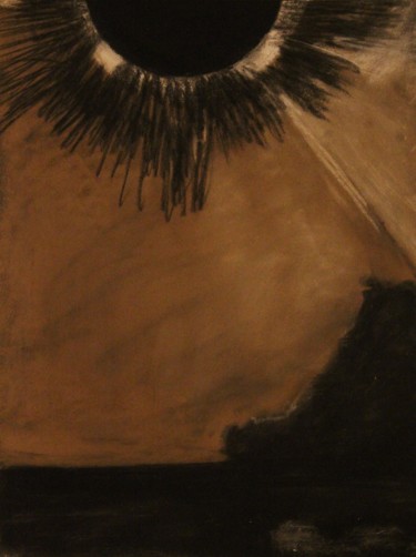 Desenho intitulada "Hommage à Odilon Re…" por Anne Flora De Negroni, Obras de arte originais, Pastel