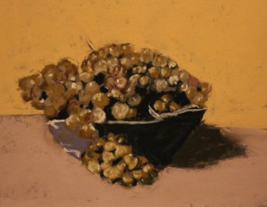 Tekening getiteld "Nature morte aux ra…" door Anne Flora De Negroni, Origineel Kunstwerk, Pastel