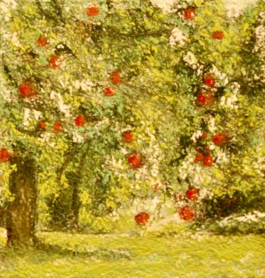 Zeichnungen mit dem Titel "Sans titre 285" von Anne Flora De Negroni, Original-Kunstwerk, Pastell