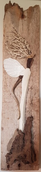 Sculpture titled "Naïa" by Flora Guéton, Original Artwork, Wood