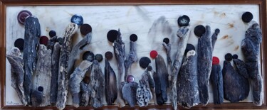 Escultura intitulada "Bal des brûlés" por Flora Guéton, Obras de arte originais, Madeira