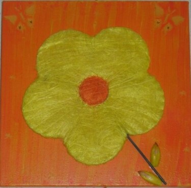 Painting titled "FLEUR DE SOLEIL" by Flora I., Original Artwork