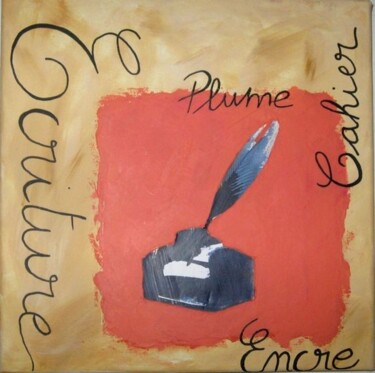 Painting titled "PLUME" by Flora I., Original Artwork