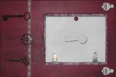 Peinture intitulée "BOITE A CLES : TABL…" par Flora I., Œuvre d'art originale