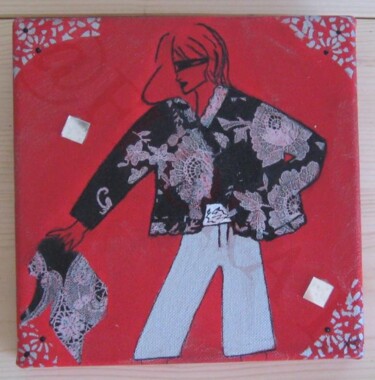Painting titled "STYLE ROUGE" by Flora I., Original Artwork