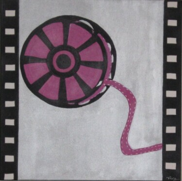 Schilderij getiteld "SERIE CINEMA : CINE…" door Flora I., Origineel Kunstwerk