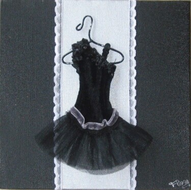 Peinture intitulée "SALSA DRESS" par Flora I., Œuvre d'art originale