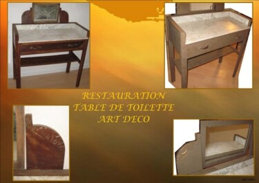 Handwerk mit dem Titel "RESTAURATION TABLE…" von Flora I., Original-Kunstwerk