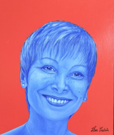 Peinture intitulée "«  Flore bleue »" par Flore Castain, Œuvre d'art originale, Acrylique