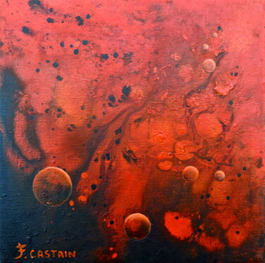 Painting titled "" FUSION "" by Flore Castain, Original Artwork, Acrylic