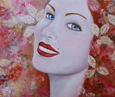 Painting titled "" DAPHNE "" by Flore Castain, Original Artwork, Acrylic