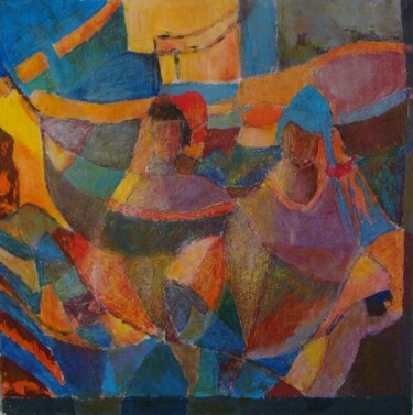 Painting titled "marchaO_oriental1.j…" by Flore Depes, Original Artwork