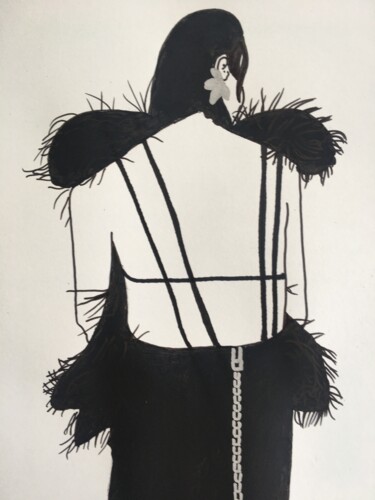 Dessin intitulée "Femme 301" par Florence Aubry, Œuvre d'art originale, Acrylique